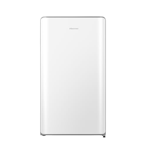 Hisense MUR48082E- Frigorífico Una Puerta, Table Top, Congelador, Class E, Capacidad 82L con 87 cm Alto, Congelador Freeze Zone, Cajón frutas y verduras, Silencioso 36 dBA, Color Blanco