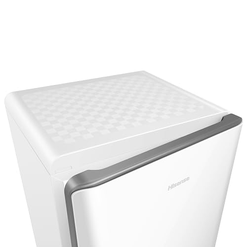Hisense MUR48082E- Frigorífico Una Puerta, Table Top, Congelador, Class E, Capacidad 82L con 87 cm Alto, Congelador Freeze Zone, Cajón frutas y verduras, Silencioso 36 dBA, Color Blanco