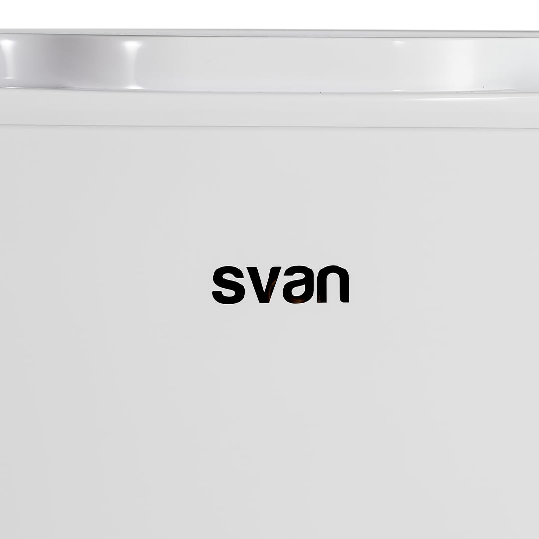 SVAN Frigorífico Refrigerador Blanco SR85501EC. Capacidad 102 Litros, Puerta Reversible, Bajo Nivel Sonoro, Eficiencia Energética Clase E