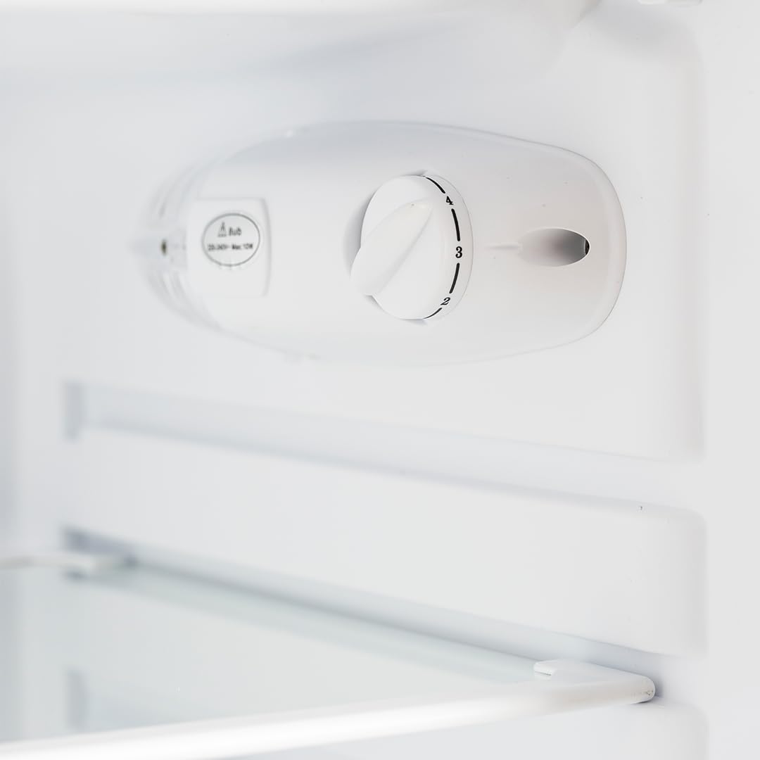 SVAN Frigorífico Refrigerador Blanco SR85501EC. Capacidad 102 Litros, Puerta Reversible, Bajo Nivel Sonoro, Eficiencia Energética Clase E