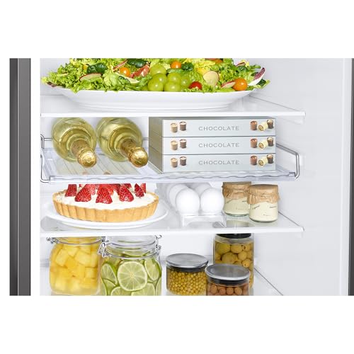 Samsung Frigorífico Combi IA 185.5cm Balda Botellero, Dispensador de agua 341L Clase D Plata RB34C632DSA/EF