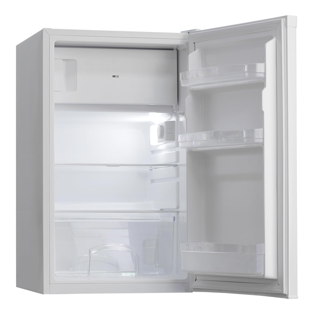 SVAN Frigorífico Refrigerador Blanco SR85501EC. Capacidad 102 Litros, Puerta Reversible, Bajo Nivel Sonoro, Eficiencia Energética Clase E