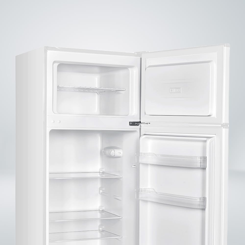 NILSON Frigorífico 2 Puertas Blanco NF145500E. Capacidad 206 Litros, Puerta Reversible, Bajo Nivel Sonoro, Eficiencia Energética Clase E