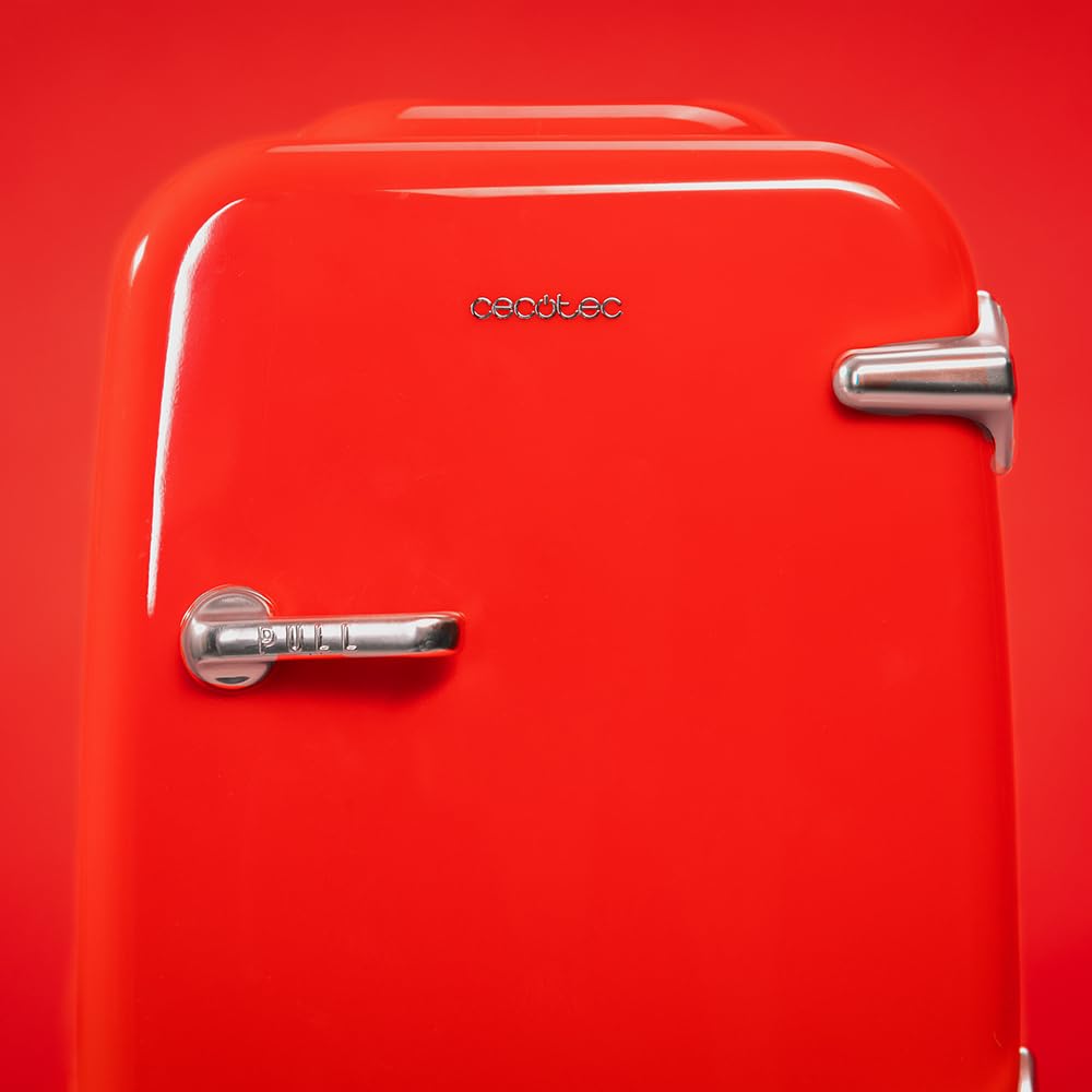 Cecotec Bolero MiniCooling Mini Nevera 4L Roja, 12V-220V, para Coche y Caravana, Función Enfriamiento y Calentamiento, 7-65