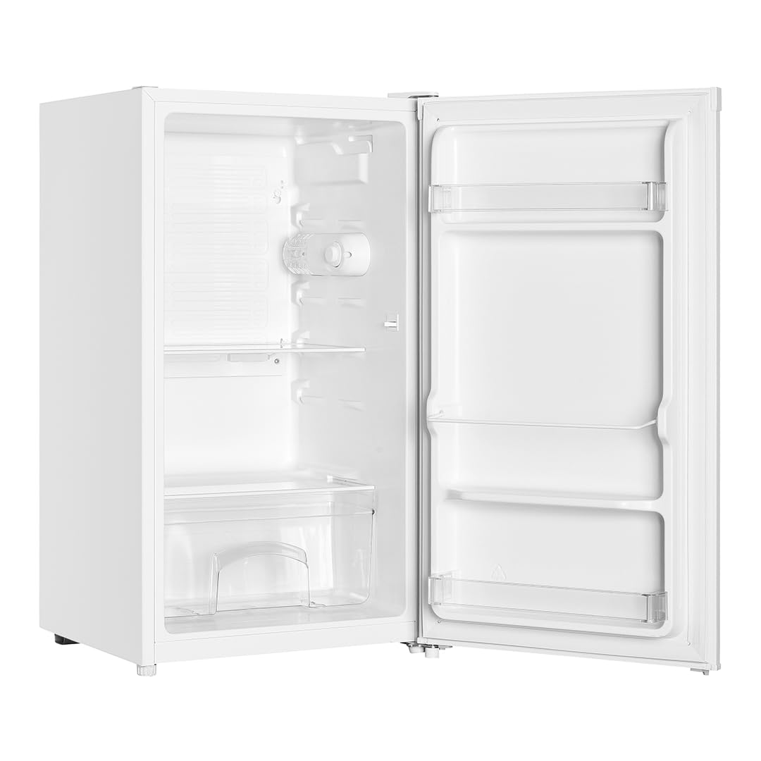 SVAN Frigorífico Refrigerador Blanco SR84501E. Capacidad 88 Litros, Puerta Reversible, Bajo Nivel Sonoro, Eficiencia Energética Clase E