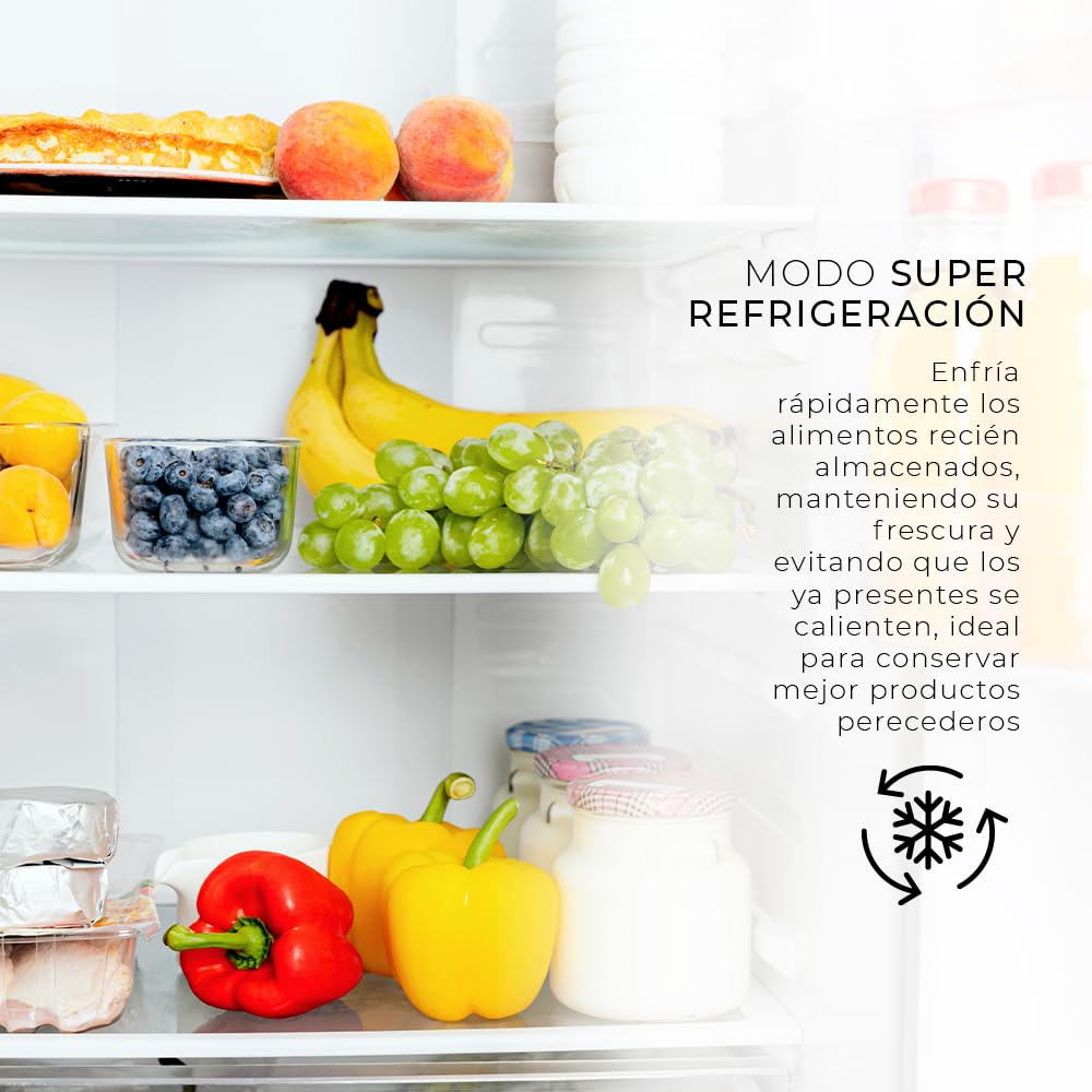 SVAN Frigorífico Combi 2 Puertas Inox SC185602ENFX. Capacidad 295 Litros, No Frost, Multi AirFlow, Puerta Reversible, Bajo Nivel Sonoro, Eficiencia Energética Clase E