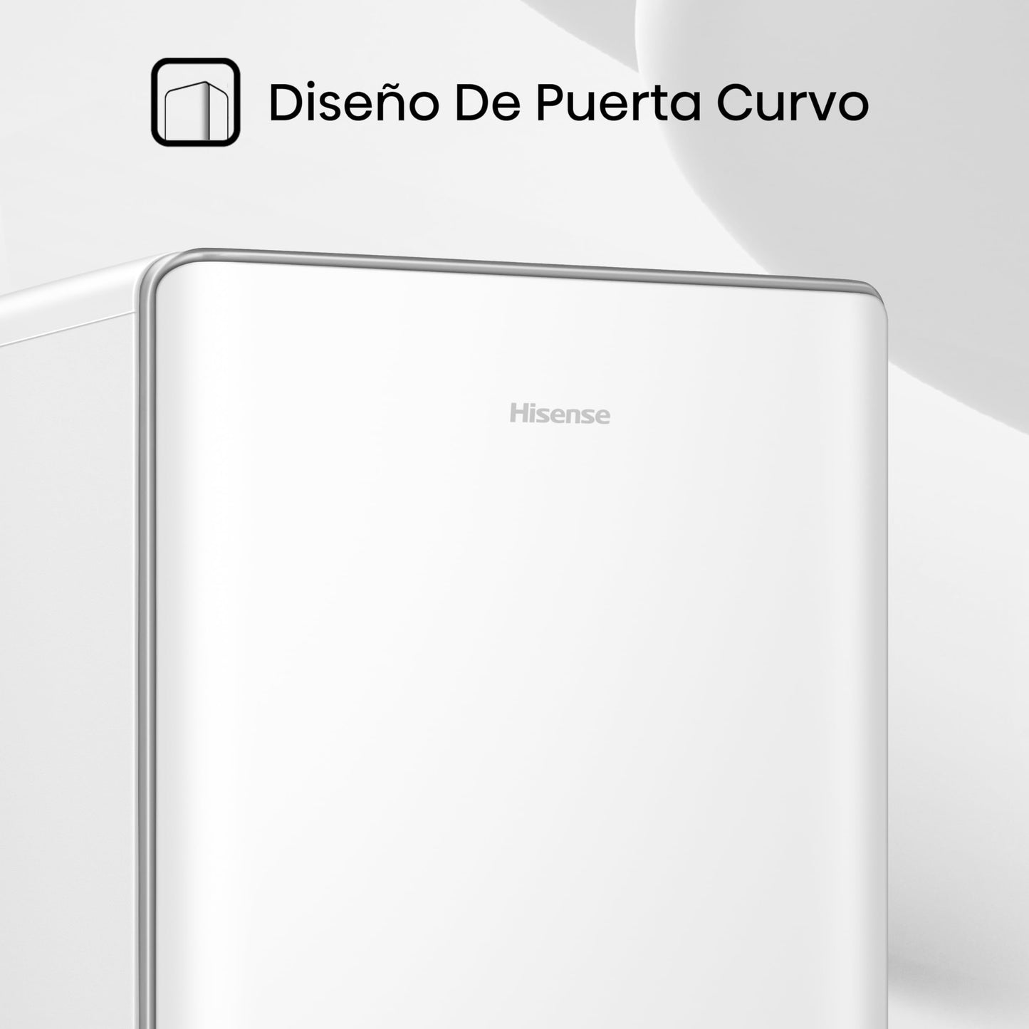 Hisense MUR48082E- Frigorífico Una Puerta, Table Top, Congelador, Class E, Capacidad 82L con 87 cm Alto, Congelador Freeze Zone, Cajón frutas y verduras, Silencioso 36 dBA, Color Blanco