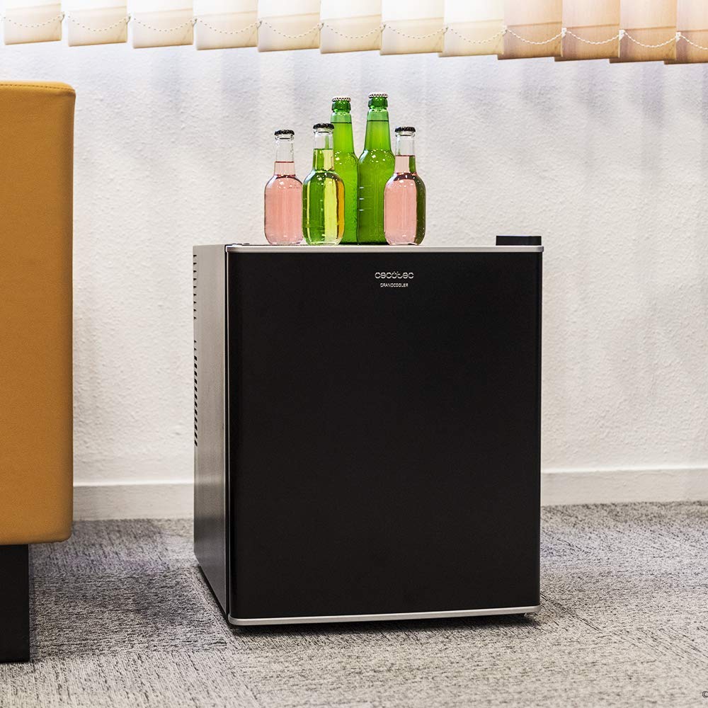 Cecotec MiniBar GrandCooler 10000 Silent Black, 46L, Clase A+, Termoeléctrico, Silencioso, Auto Defrost